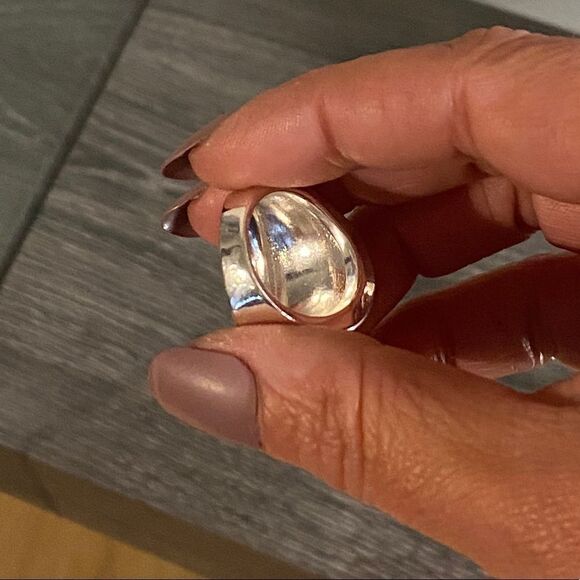 The Bandwidth Tibetan silver stamped band ring. - Picture 10 of 13